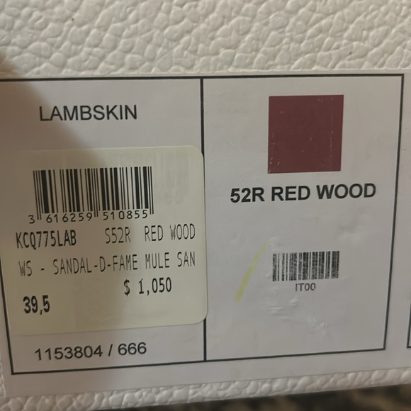 Christian Dior D-Fame Heeled Sandal Rust Colored Pleated Lambskin size 39.5 - Picture 9 of 12